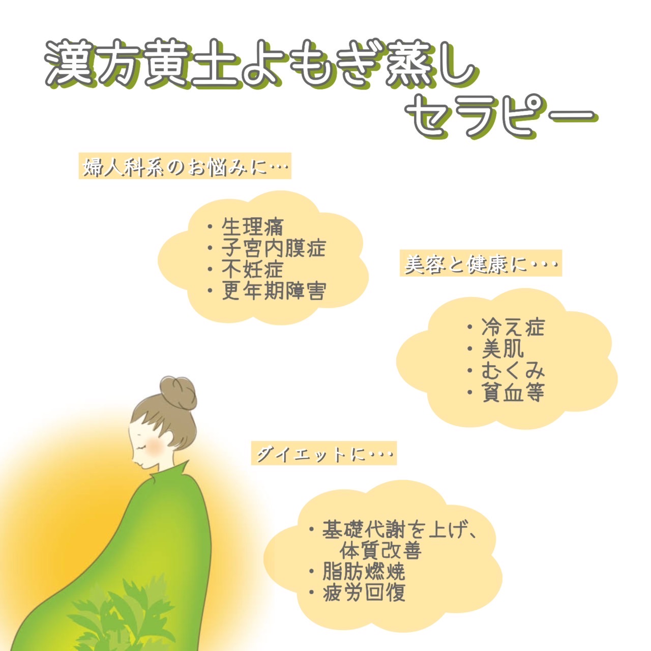 漢方黄土よもぎ蒸しセラピー